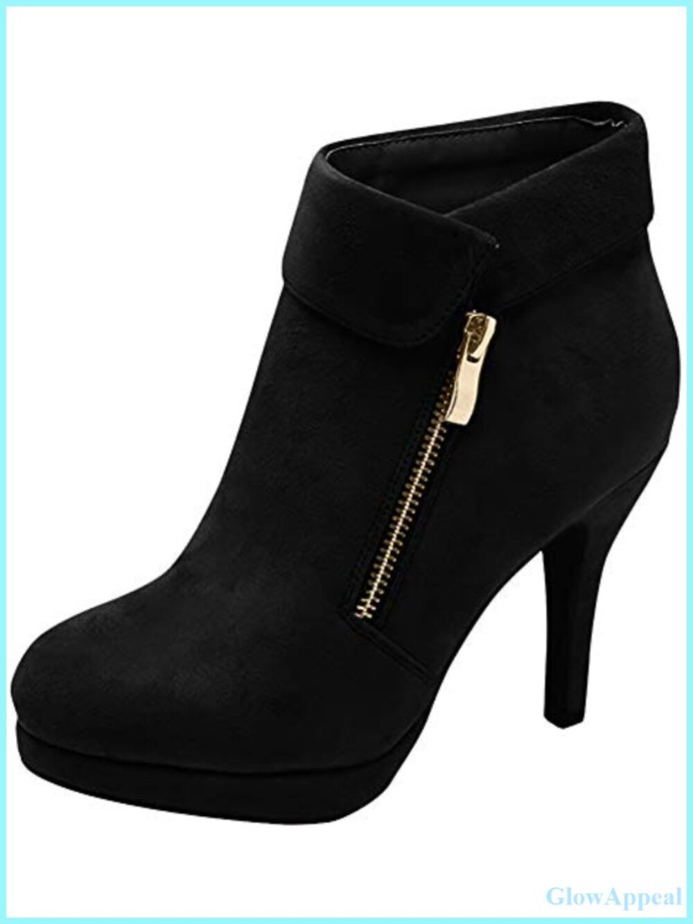 Vegan Leather Ankle Bootie with Zipper Tassel Detail